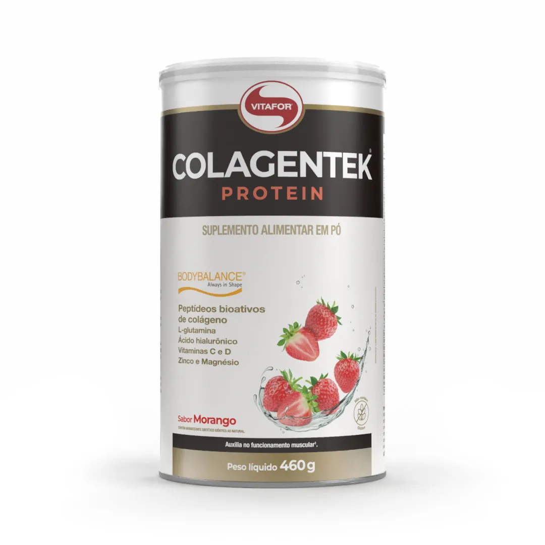 Colagentek Protein Morango (Vitafor)